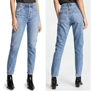 AGOLDE Organic Cotton Denim Jamie Color: Feel Good, High Rise Classic Jeans 24
